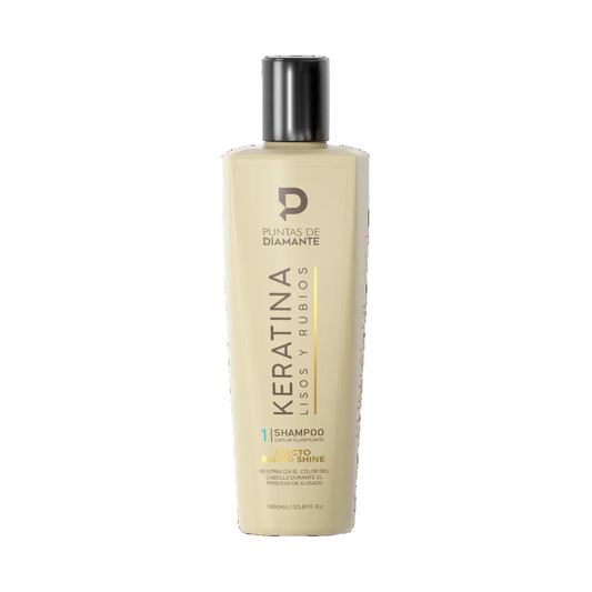 Shampoo Paso 1 Keratina Rubios Puntas de Diamante