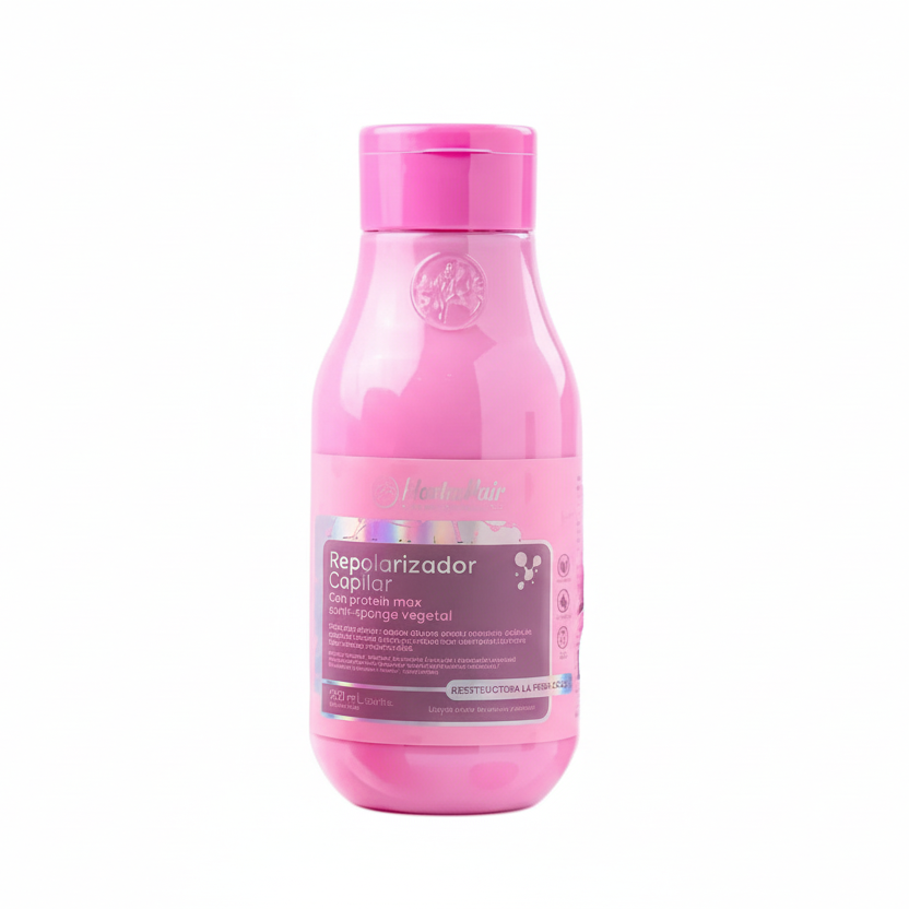 Repolarizador Capilar con Protein max Anti sponge vegetal Menta Hair X 550 mL