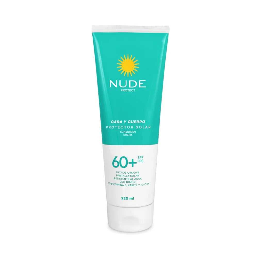 Protector Solar Nude 60+ SPF Cara y Cuerpo X 220 mL