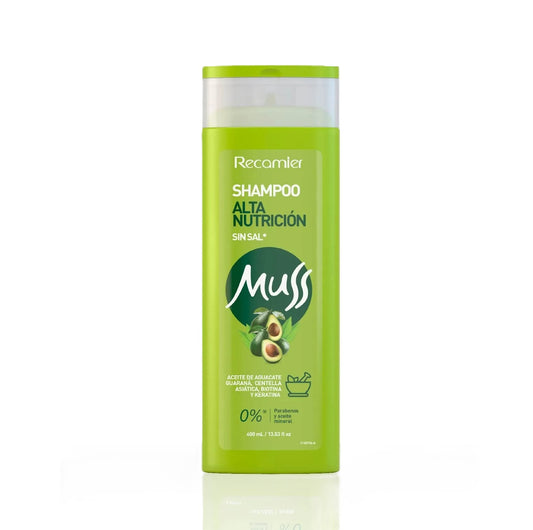Shampoo Alta Nutrición Muss Recamier X 400 mL