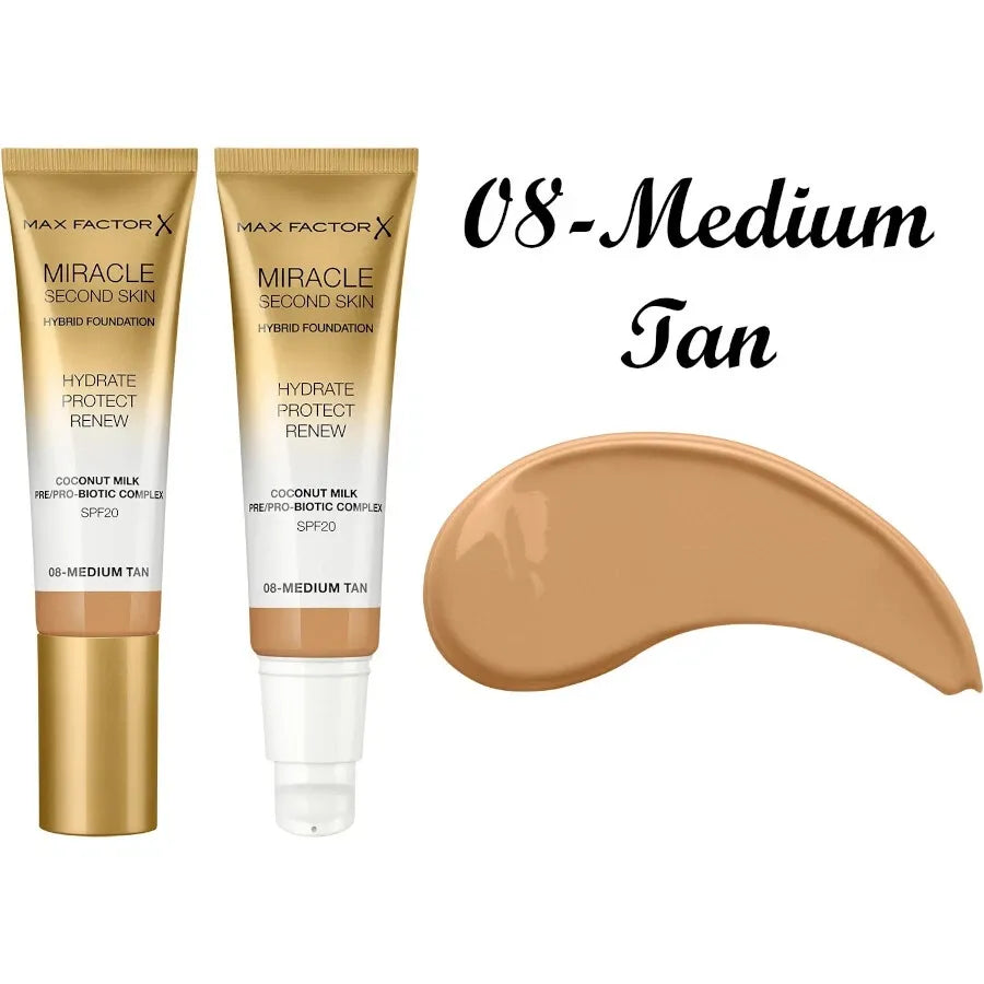Base Miracle Second Skin MaxFactor X 30 mL