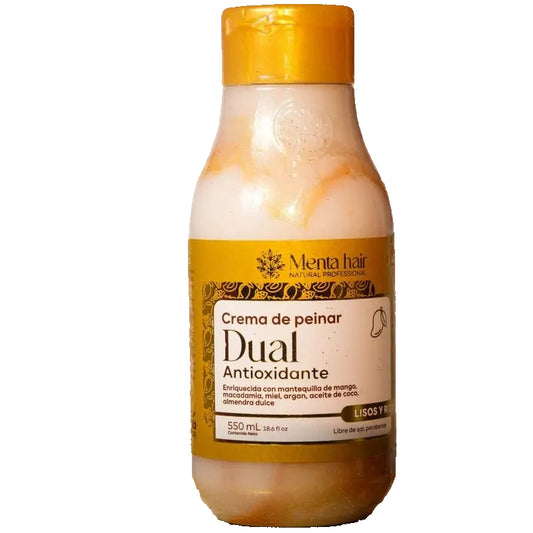 Crema de Peinar Dual Lisos y Rizos Menta Hair X 550 mL