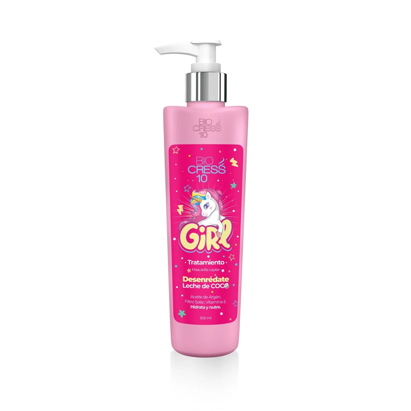 Tratamiento Girl Desenredante Leche De Coco Biocress X 500 mL