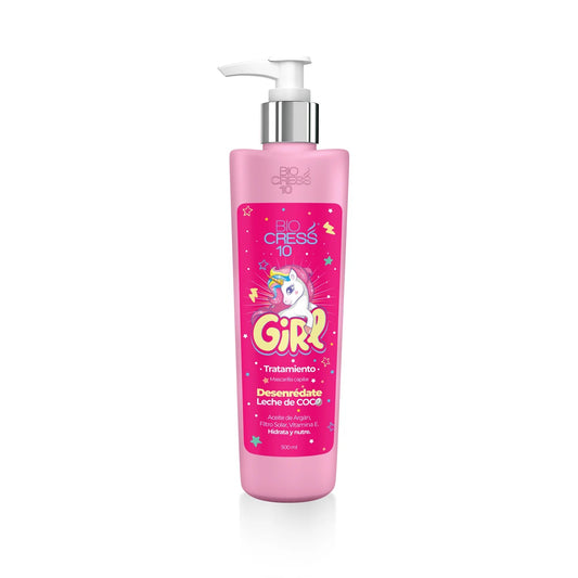 Tratamiento Girl Desenredante Leche De Coco Biocress X 500 mL