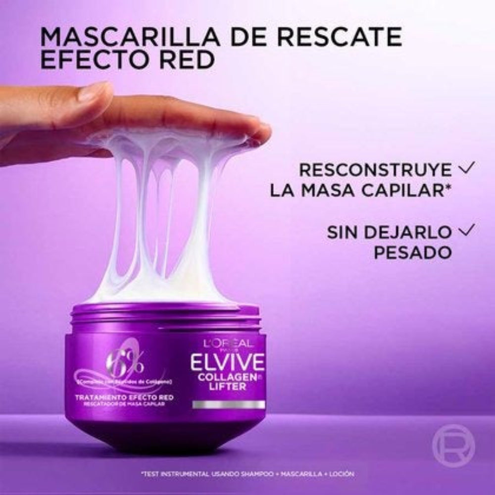 Mascarilla Colageno Elvive Loreal Paris X 300 mL