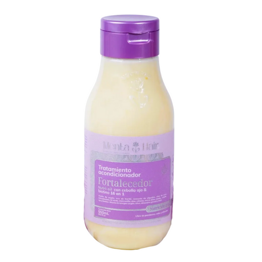 Tratamiento Acondicionador Fortalecedor Con Cebolla y Ajo Menta Hair X 550 mL